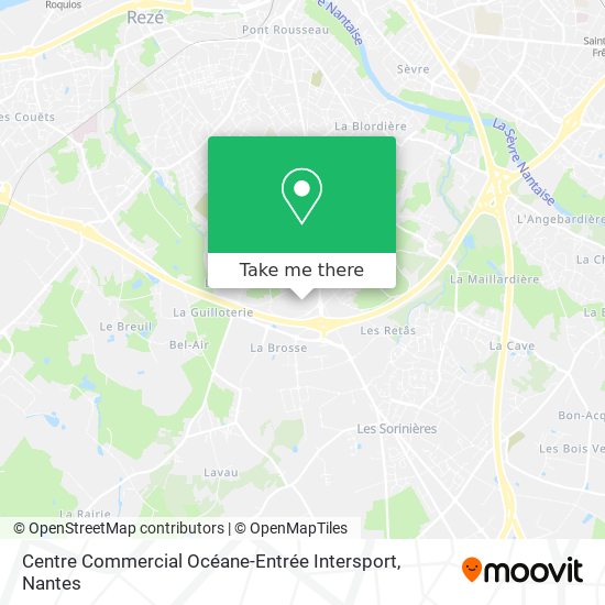 Centre Commercial Océane-Entrée Intersport map