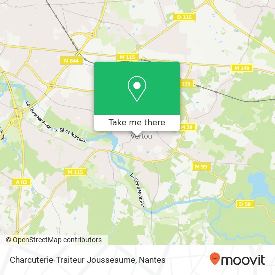 Charcuterie-Traiteur Jousseaume, 13 Place Saint-Martin 44120 Vertou map