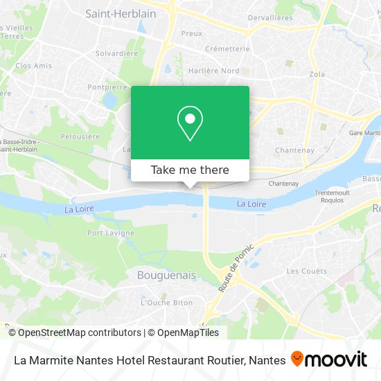 La Marmite Nantes Hotel Restaurant Routier map