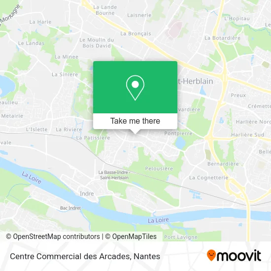 Mapa Centre Commercial des Arcades