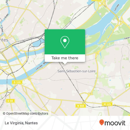 Mapa Le Virginia, 1 Avenue Armand Duez 44230 Saint-Sébastien-sur-Loire