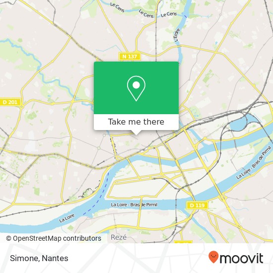 Mapa Simone, 3 Rue Franklin 44000 Nantes