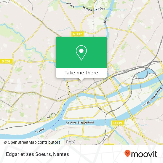 Mapa Edgar et ses Soeurs, 5 Rue Franklin 44000 Nantes