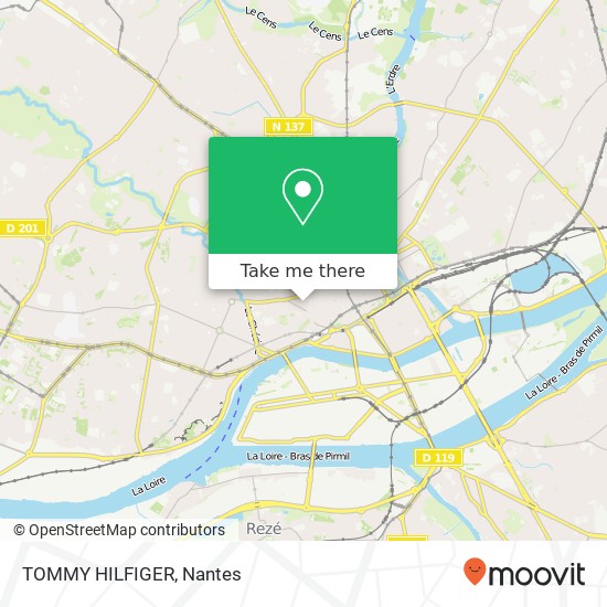 Mapa TOMMY HILFIGER, 5 Rue Franklin 44000 Nantes