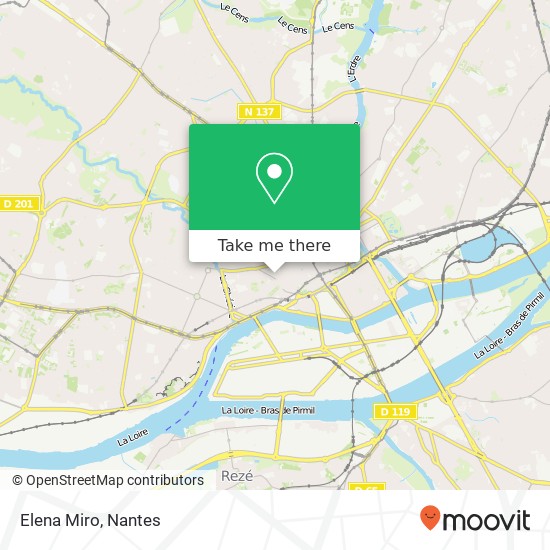 Mapa Elena Miro, 4 Rue Franklin 44000 Nantes