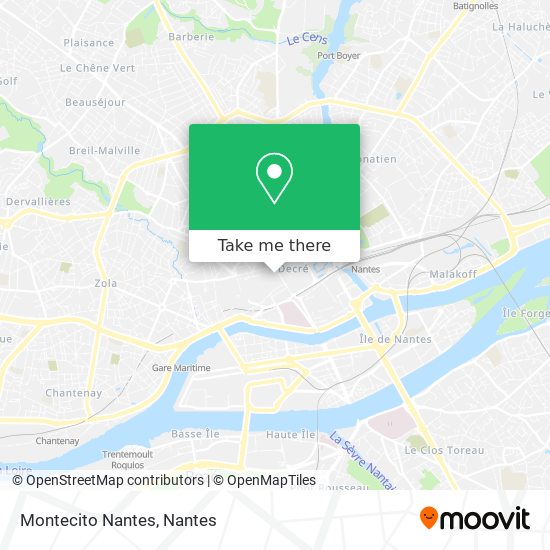 Montecito Nantes map