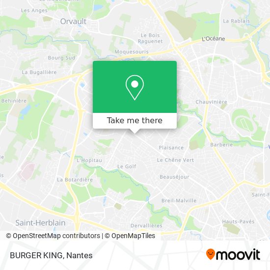 BURGER KING map