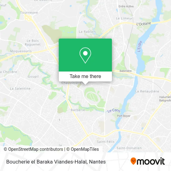 Mapa Boucherie el Baraka Viandes-Halal