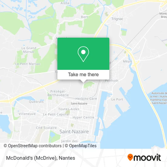 Mapa McDonald's (McDrive)