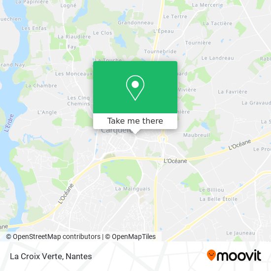 La Croix Verte map