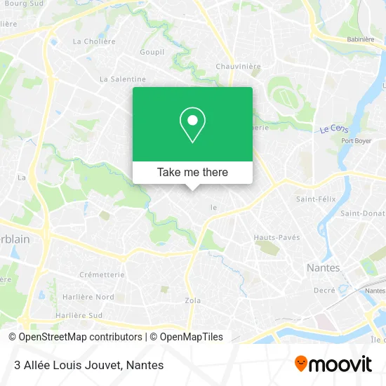 Mapa 3 Allée Louis Jouvet