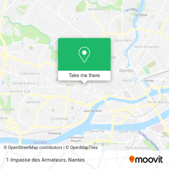 Mapa 1 Impasse des Armateurs