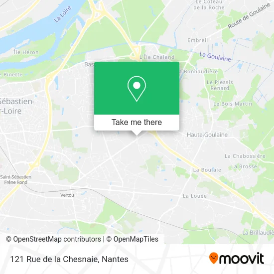 Mapa 121 Rue de la Chesnaie