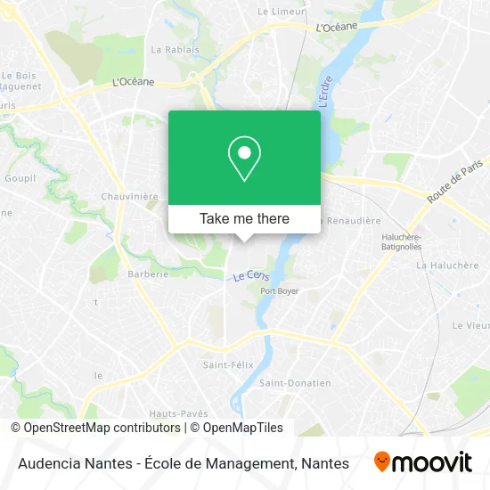 Mapa Audencia Nantes - École de Management