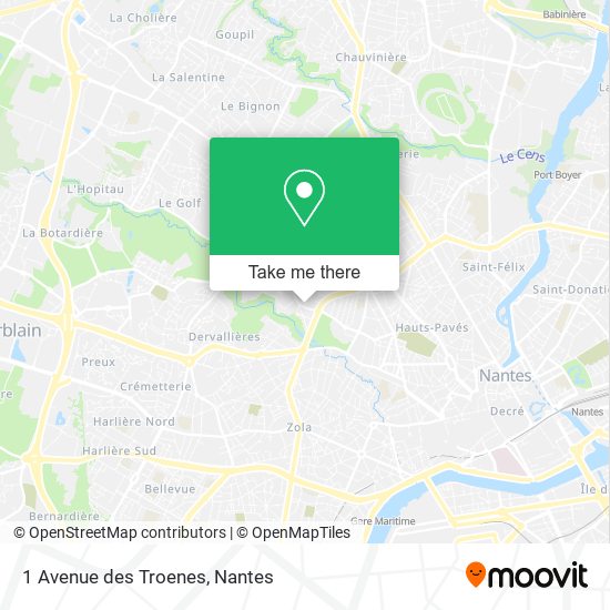 1 Avenue des Troenes map