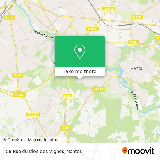 58 Rue du Clos des Vignes map