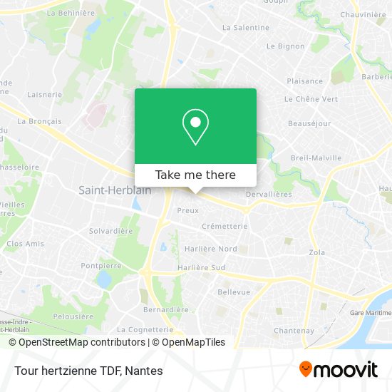 Tour hertzienne TDF map