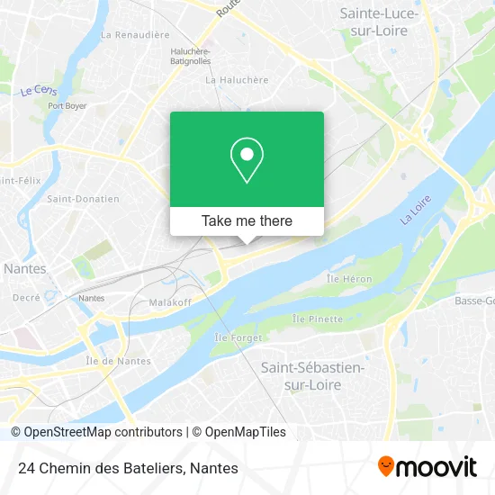 Mapa 24 Chemin des Bateliers
