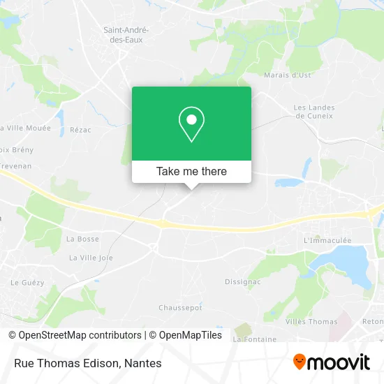 Rue Thomas Edison map