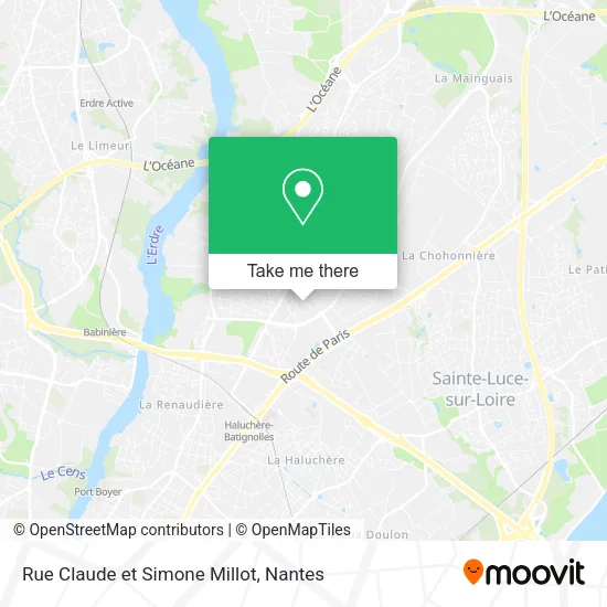 Rue Claude et Simone Millot map