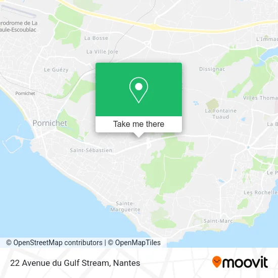 Mapa 22 Avenue du Gulf Stream