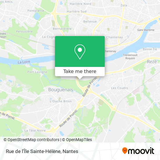 Rue de l'Île Sainte-Hélène map