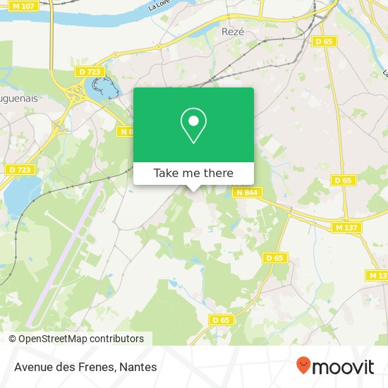 Avenue des Frenes map