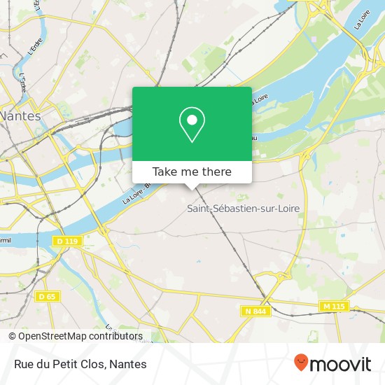 Mapa Rue du Petit Clos