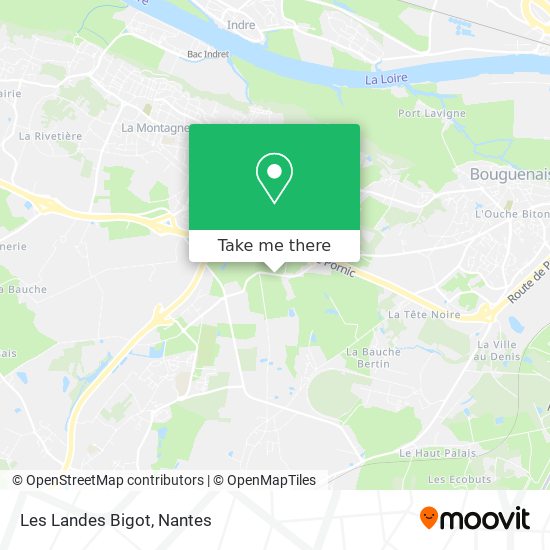 Les Landes Bigot map
