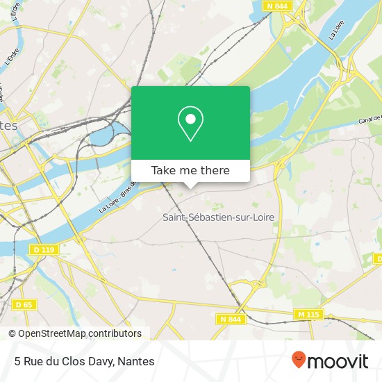 Mapa 5 Rue du Clos Davy