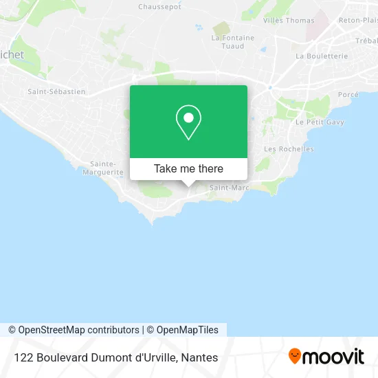 Mapa 122 Boulevard Dumont d'Urville