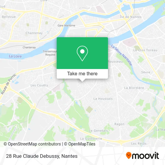 Mapa 28 Rue Claude Debussy