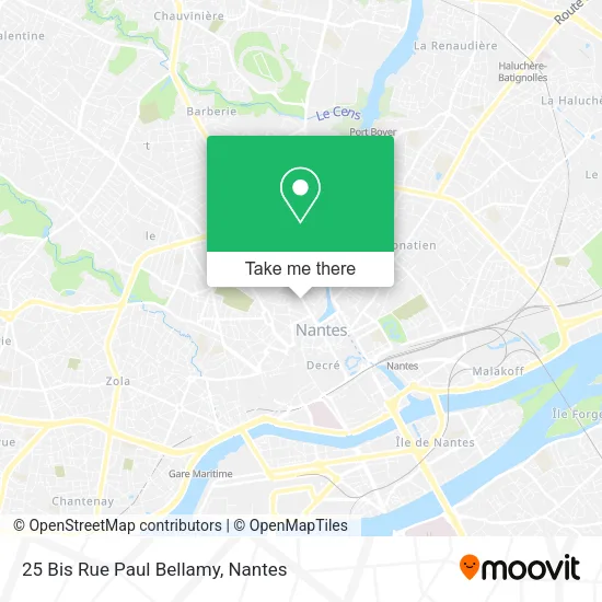 Mapa 25 Bis Rue Paul Bellamy