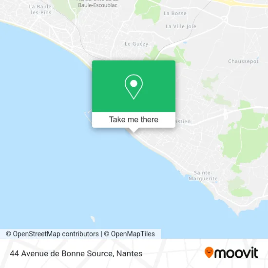 Mapa 44 Avenue de Bonne Source