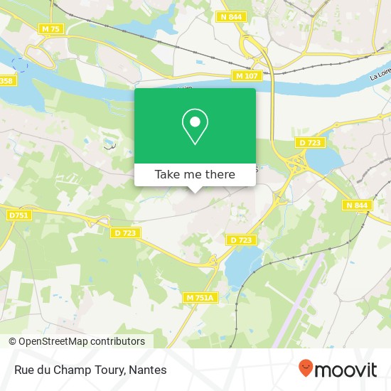 Mapa Rue du Champ Toury