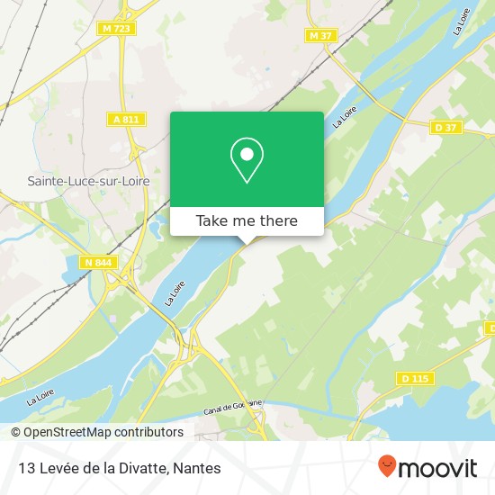 Mapa 13 Levée de la Divatte