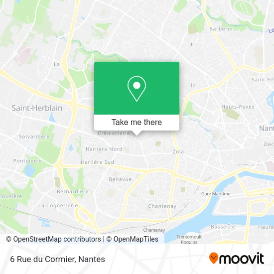 Mapa 6 Rue du Cormier