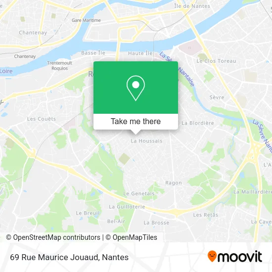 Mapa 69 Rue Maurice Jouaud