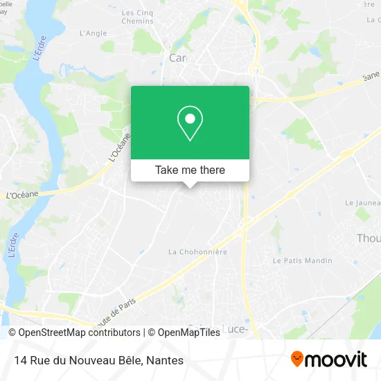 Mapa 14 Rue du Nouveau Bêle
