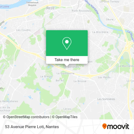 Mapa 53 Avenue Pierre Loti