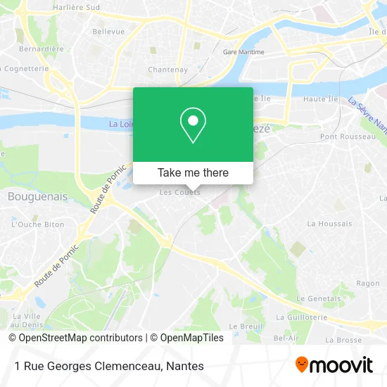 Mapa 1 Rue Georges Clemenceau