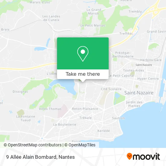 Mapa 9 Allée Alain Bombard