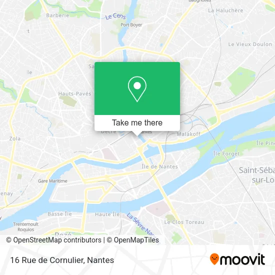 Mapa 16 Rue de Cornulier
