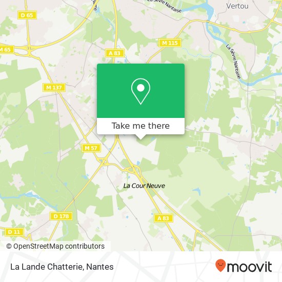 La Lande Chatterie map