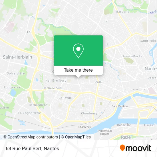 Mapa 68 Rue Paul Bert