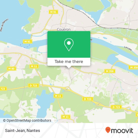 Mapa Saint-Jean