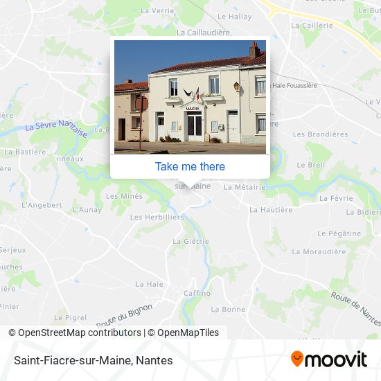 Mapa Saint-Fiacre-sur-Maine