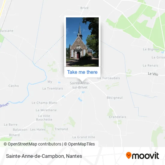 Mapa Sainte-Anne-de-Campbon