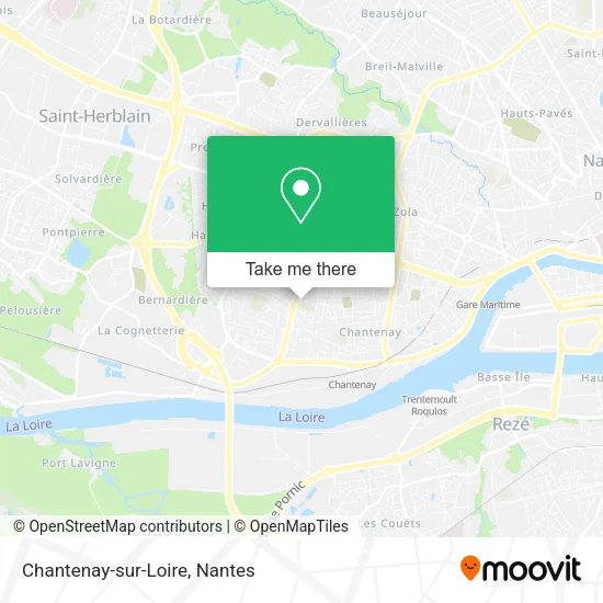 Mapa Chantenay-sur-Loire