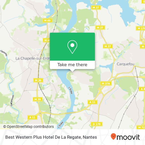 Mapa Best Western Plus Hotel De La Regate